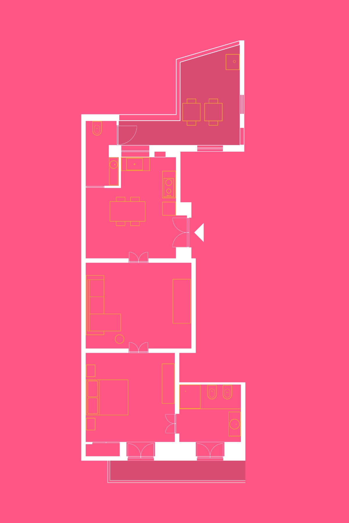 Canudis apartments, Deep Calm, plan